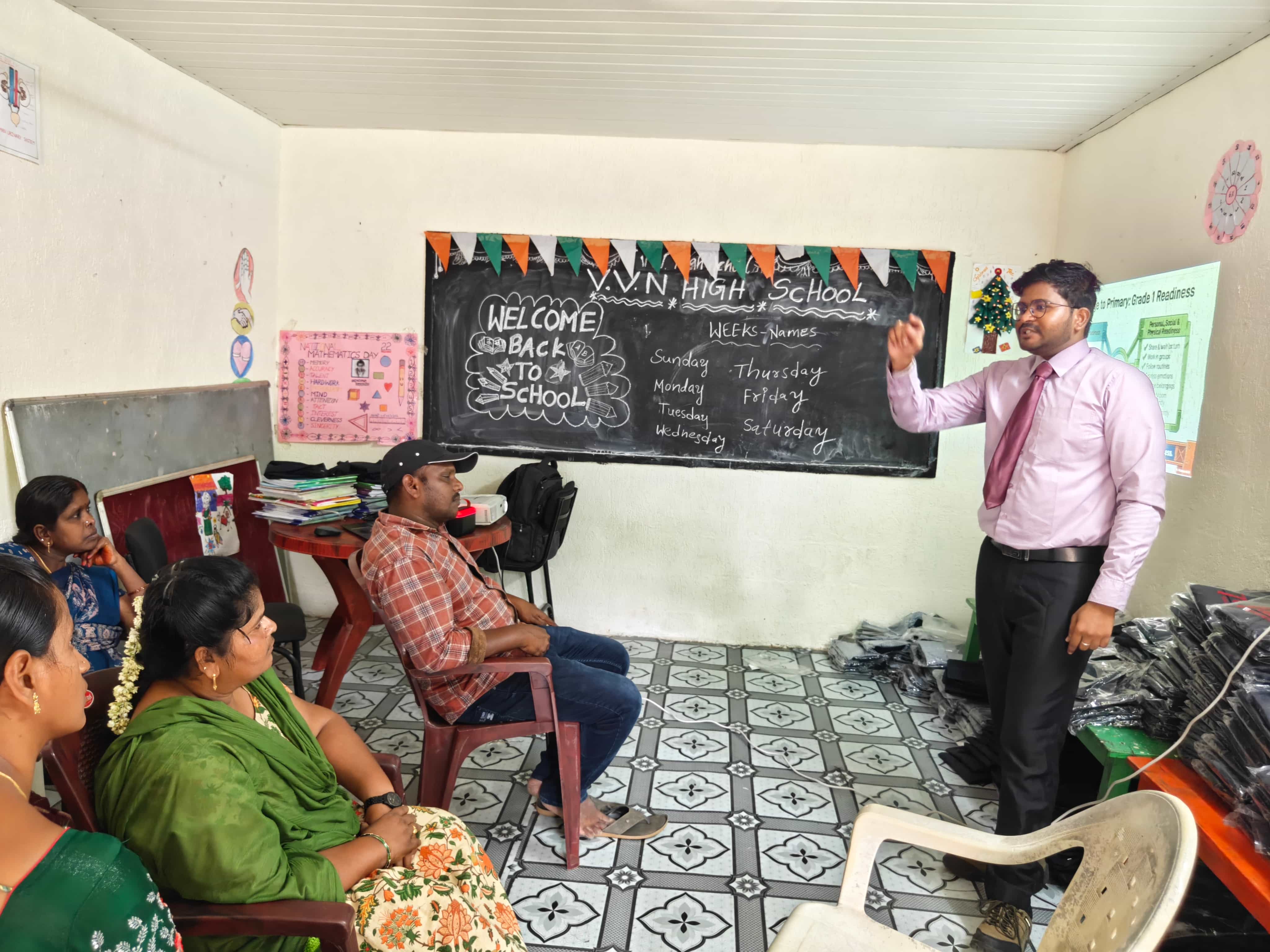 Teacher Training Program-Vijaya Vani Vidya Niketan High School-Velliminedu, Telangana