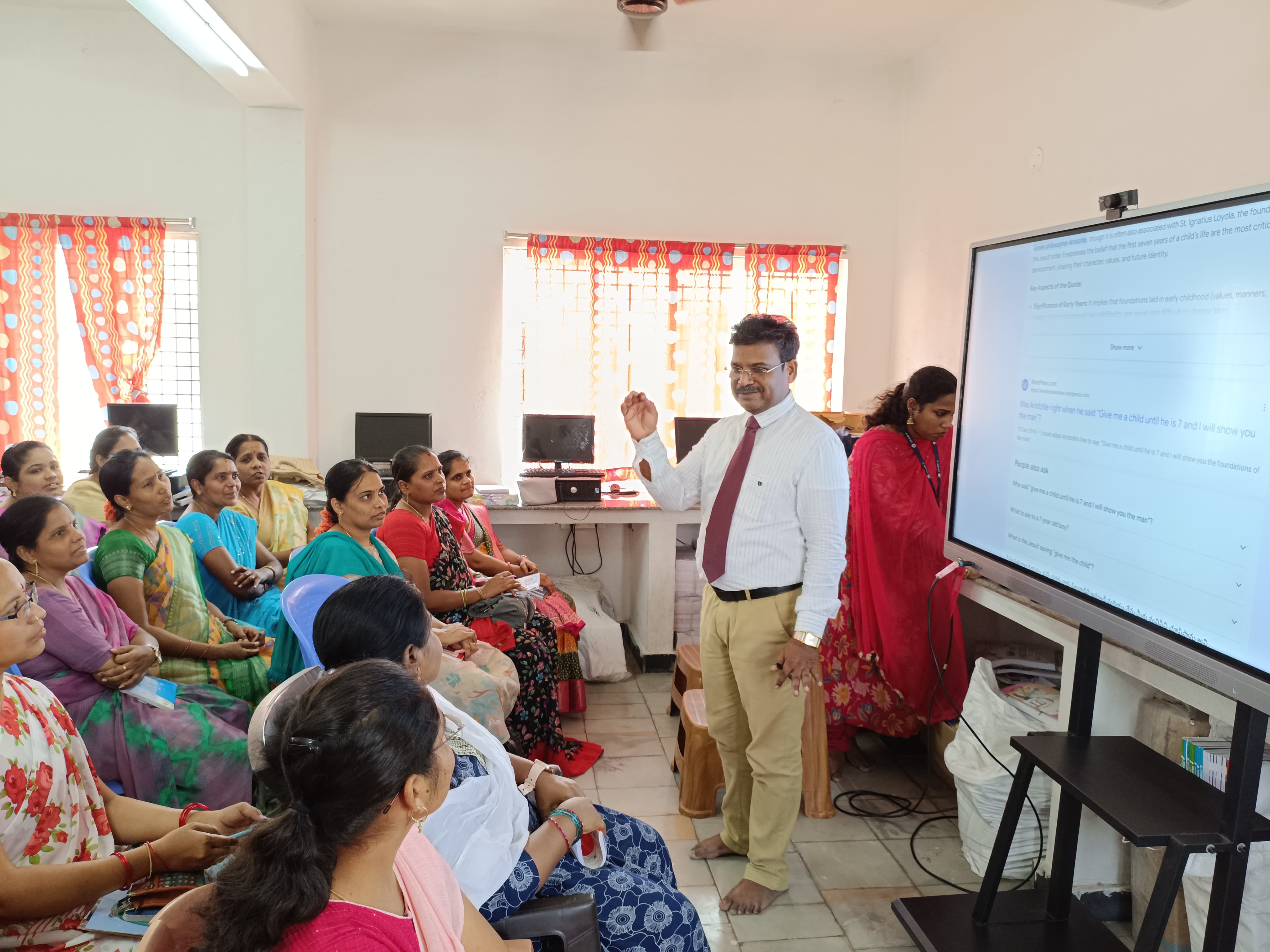 Teacher Training Program-Sri Vishwesharayya School-Tadipatri